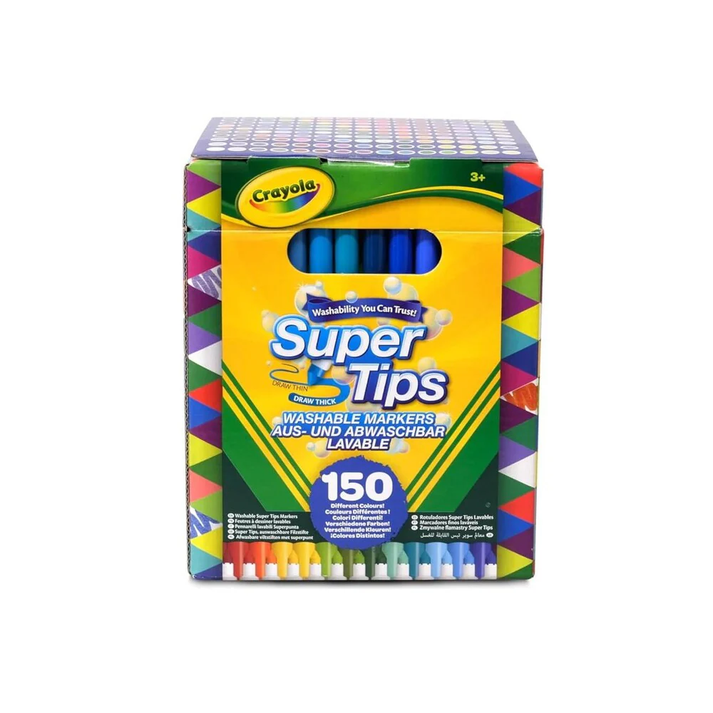Set 150 Rotuladores Lavables Super Tips Crayola - Image 4