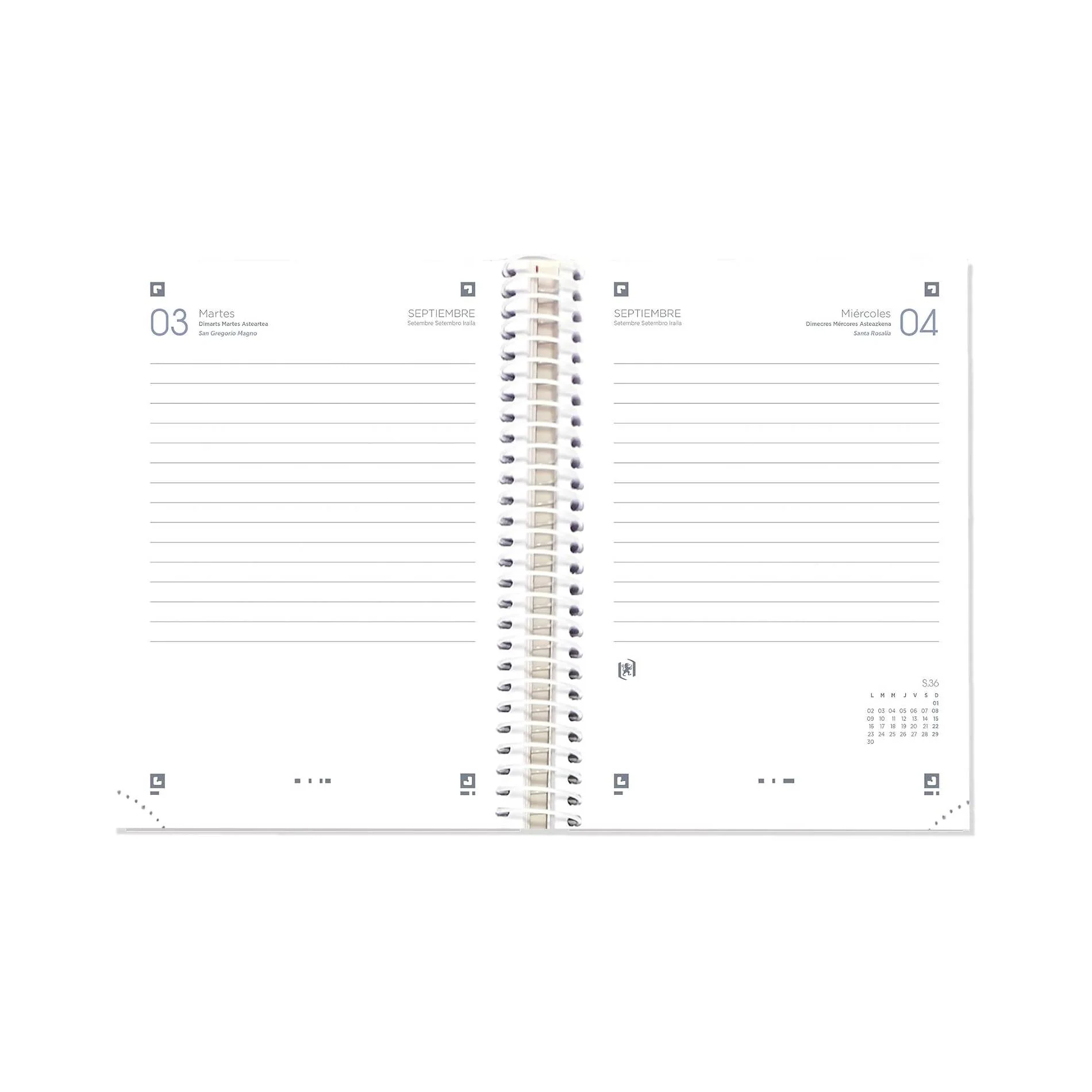Agenda Escolar Diaria 2025-2026 Touch Pastel Oxford - Image 2