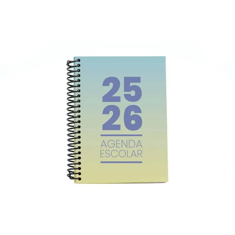 Agenda Escolar Semanal A5 2025-2026 Azul Gradiente - Image 3
