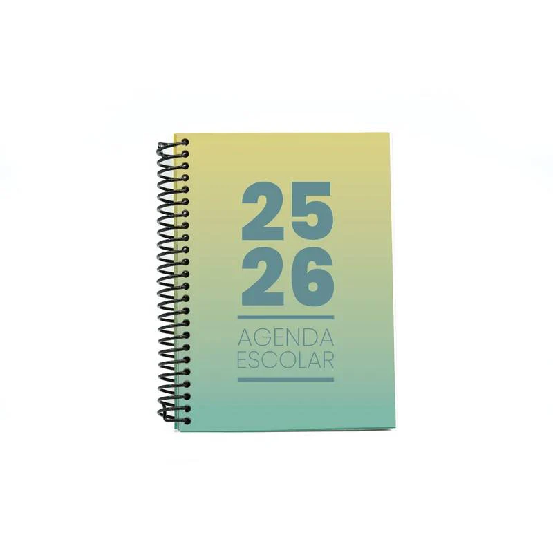 Agenda Escolar Semanal A5 2025-2026 Azul Gradiente - Image 5