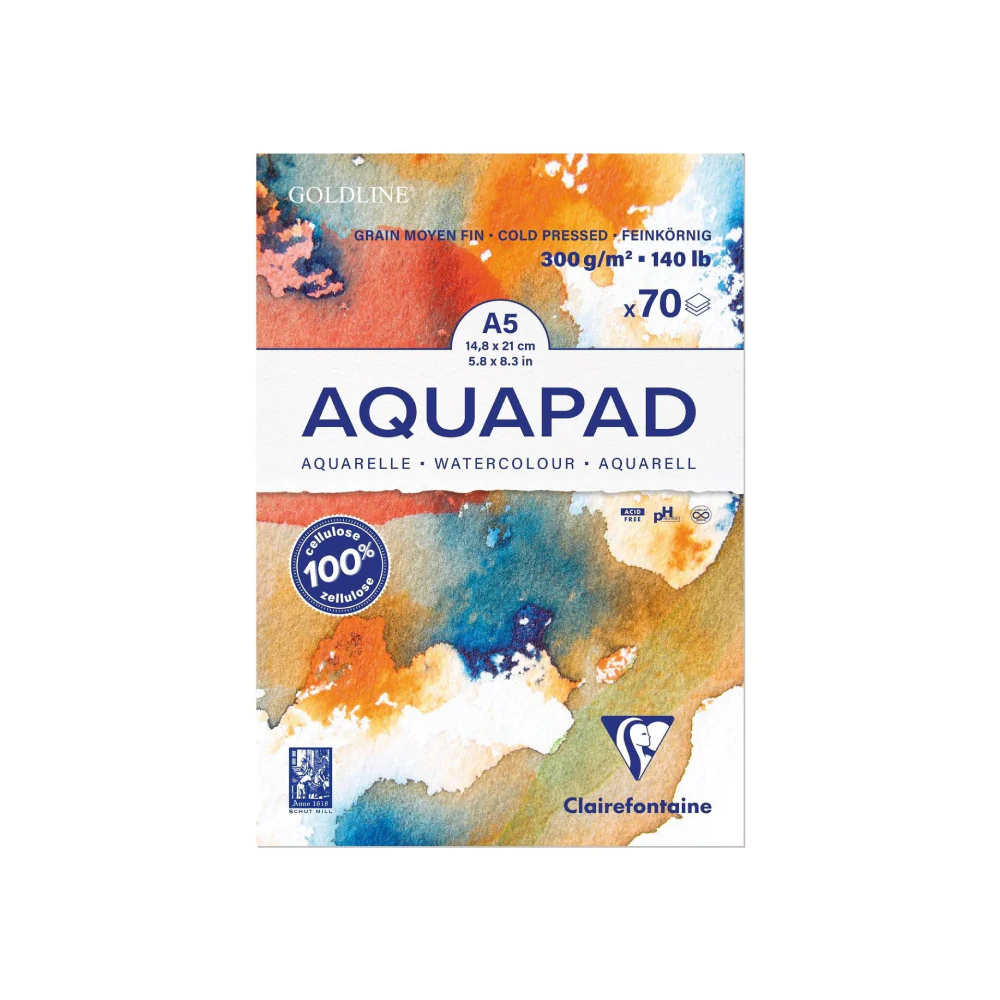 Bloc Acuarela Acuapad Goldfine Clairefontaine - Image 3