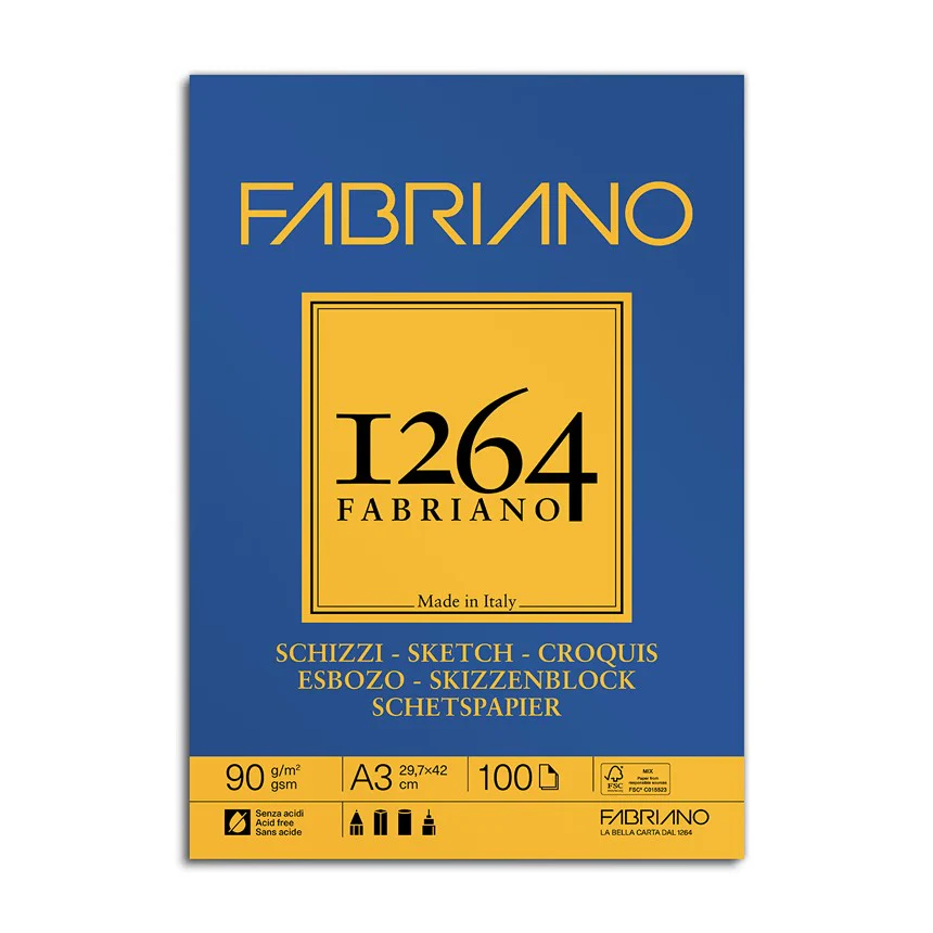 Bloc de Esbozo 1264 Fabriano - Image 2