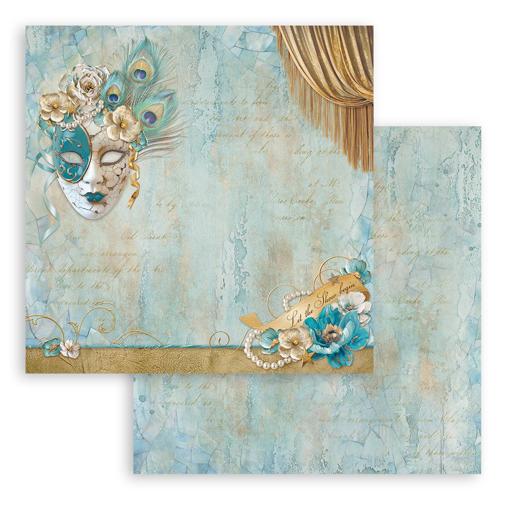 Bloc de Scrapbooking 10 Hojas Doble Cara Masquerade Stamperia - Image 6