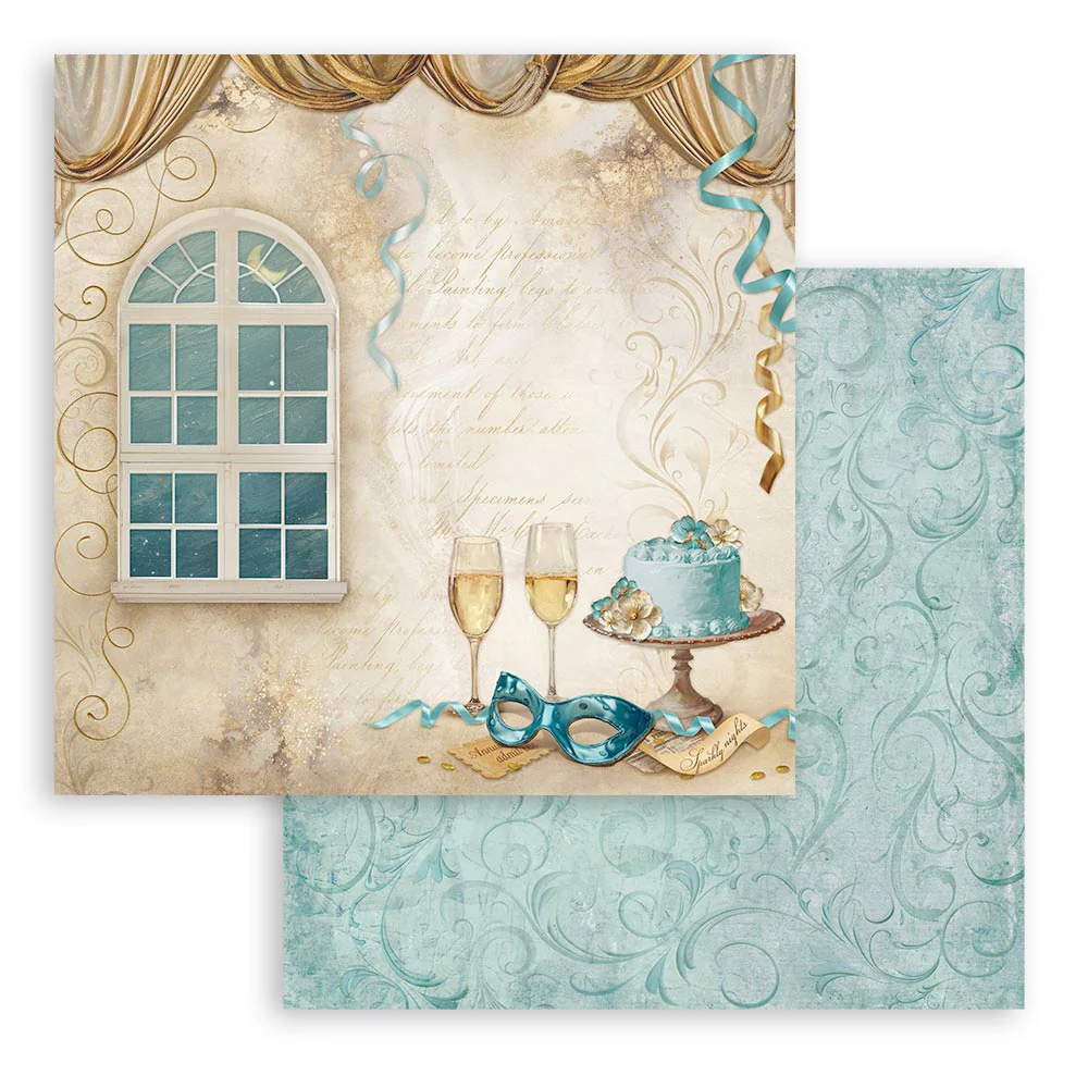 Bloc de Scrapbooking 10 Hojas Doble Cara Masquerade Stamperia - Image 8