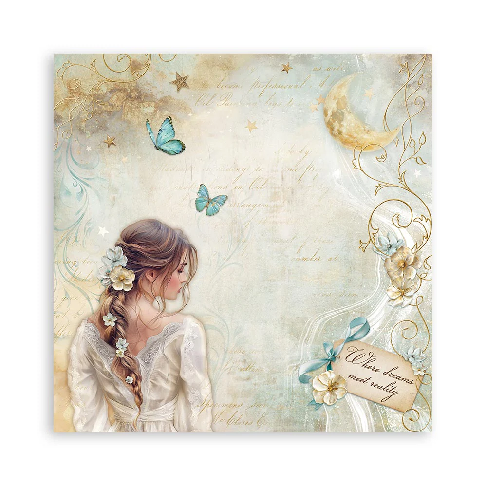 Bloc de Scrapbooking 22 Hojas Una Cara Masquerade Stamperia - Image 6