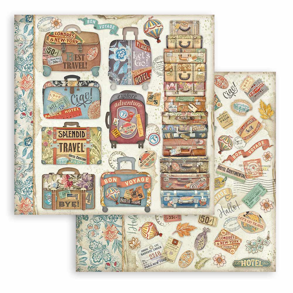 Bloc de Scrapbooking Doble Cara Art of Travelling Stamperia - Image 12