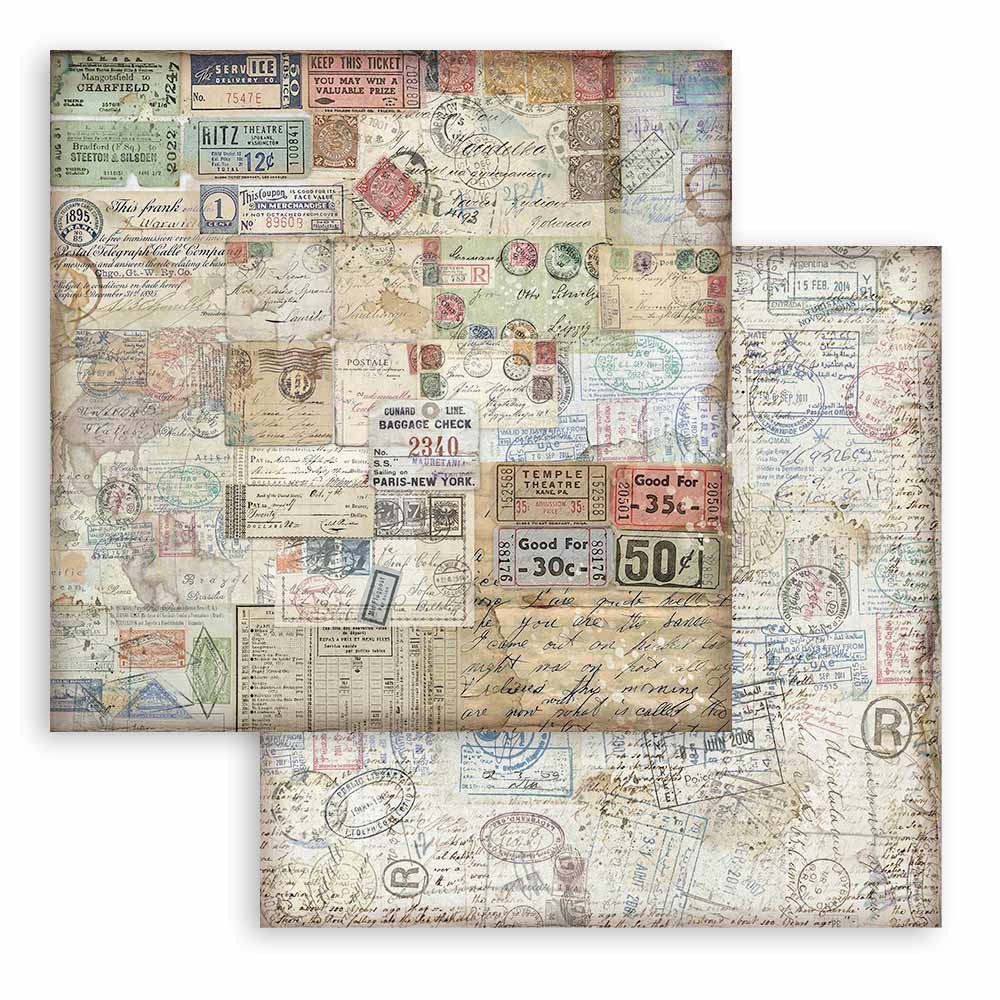 Bloc de Scrapbooking Doble Cara Art of Travelling Stamperia - Image 13