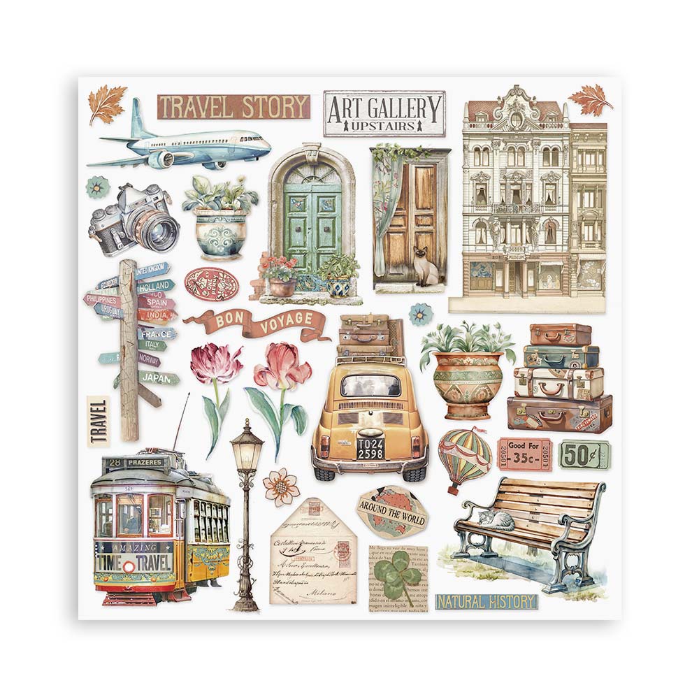 Bloc de Scrapbooking Doble Cara Art of Travelling Stamperia - Image 3