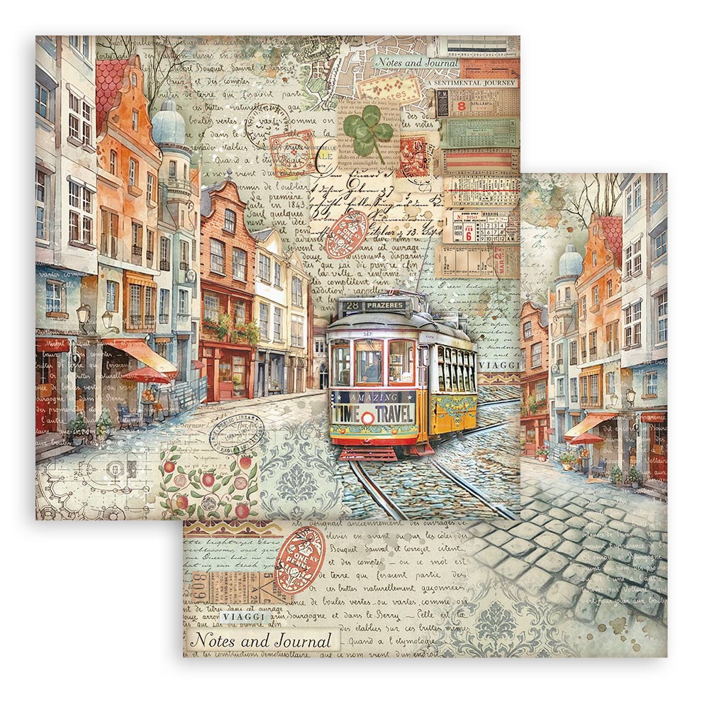Bloc de Scrapbooking Doble Cara Art of Travelling Stamperia - Image 4