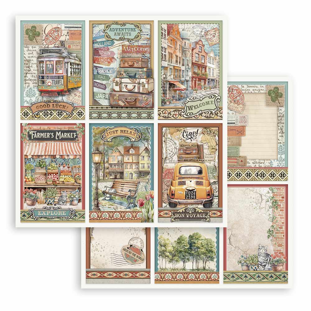Bloc de Scrapbooking Doble Cara Art of Travelling Stamperia - Image 7