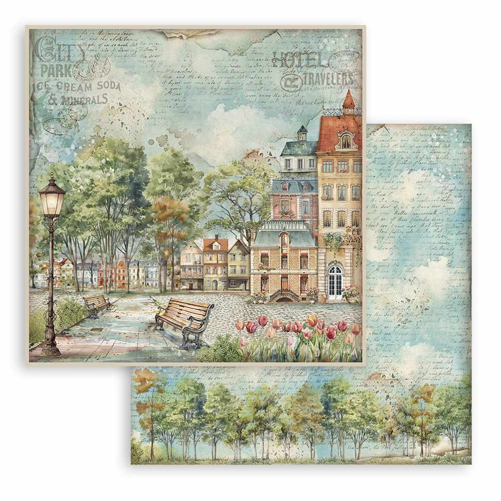 Bloc de Scrapbooking Doble Cara Art of Travelling Stamperia - Image 9
