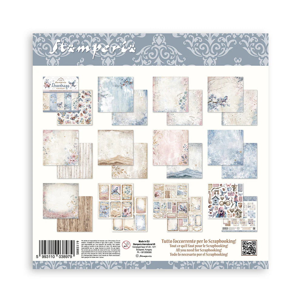 Bloc de Scrapbooking Doble Cara Dewdrops Stamperia - Image 14