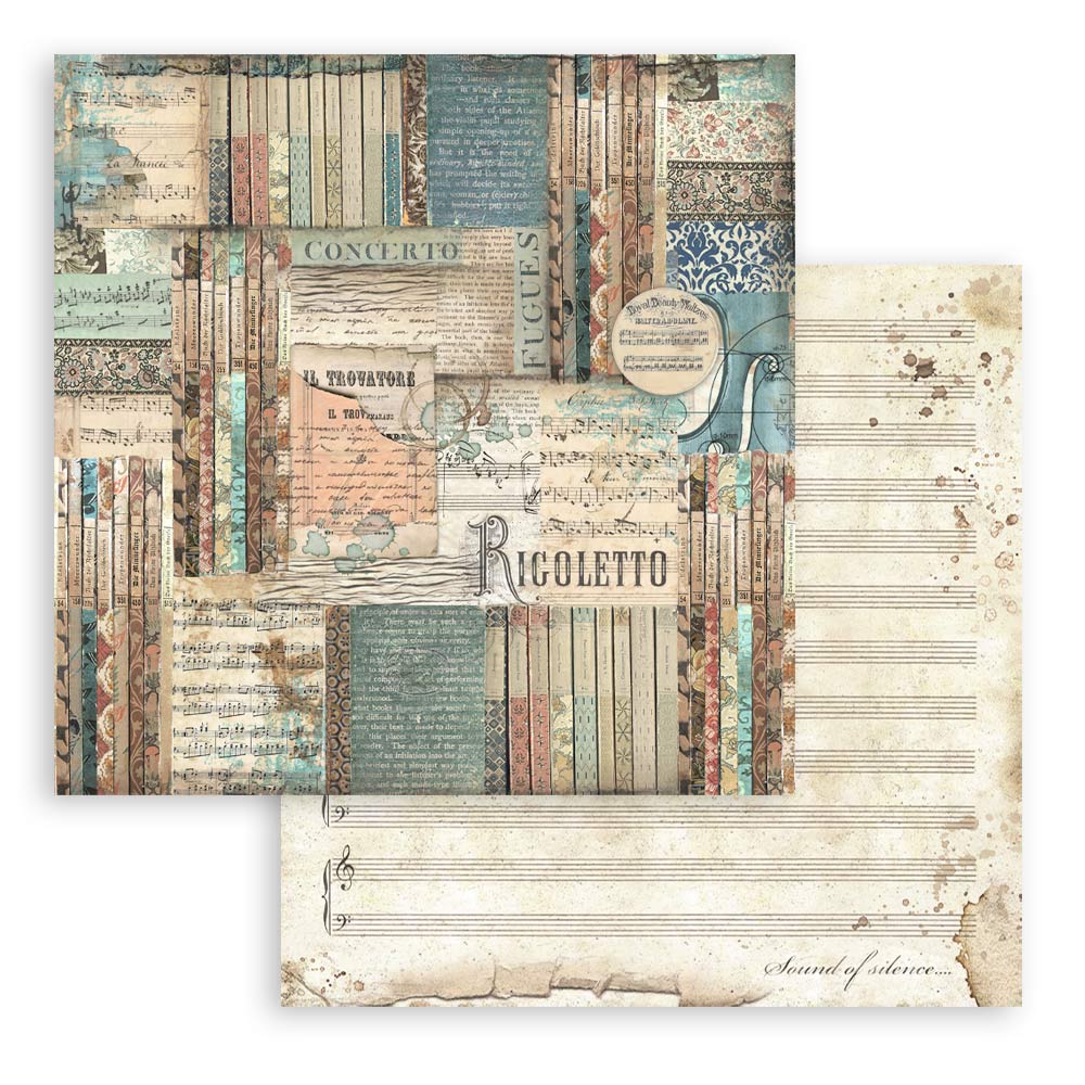 Bloc de Scrapbooking Doble Cara Music Stamperia - Image 11