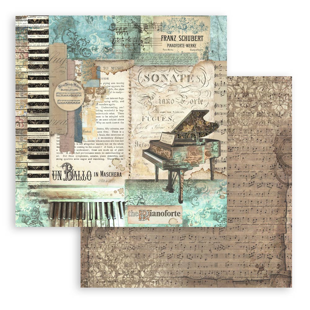 Bloc de Scrapbooking Doble Cara Music Stamperia - Image 12