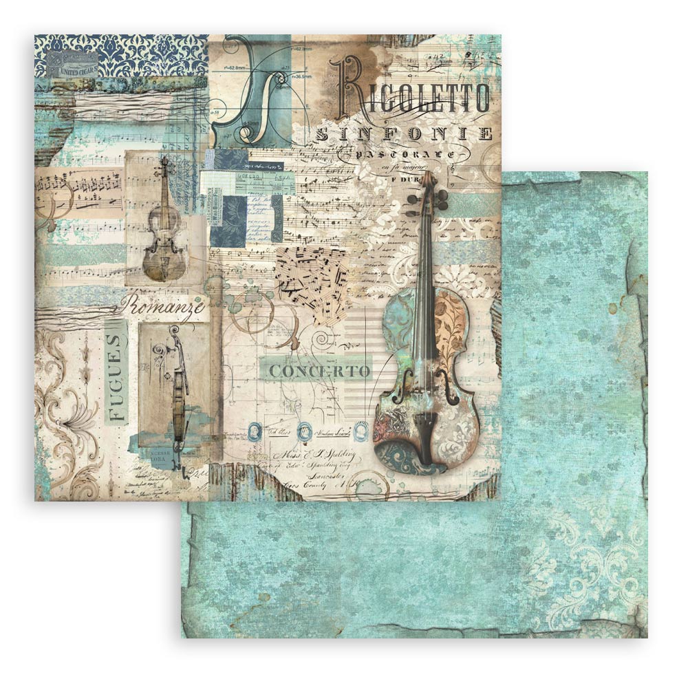 Bloc de Scrapbooking Doble Cara Music Stamperia - Image 13