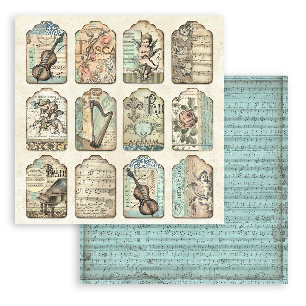 Bloc de Scrapbooking Doble Cara Music Stamperia - Image 5