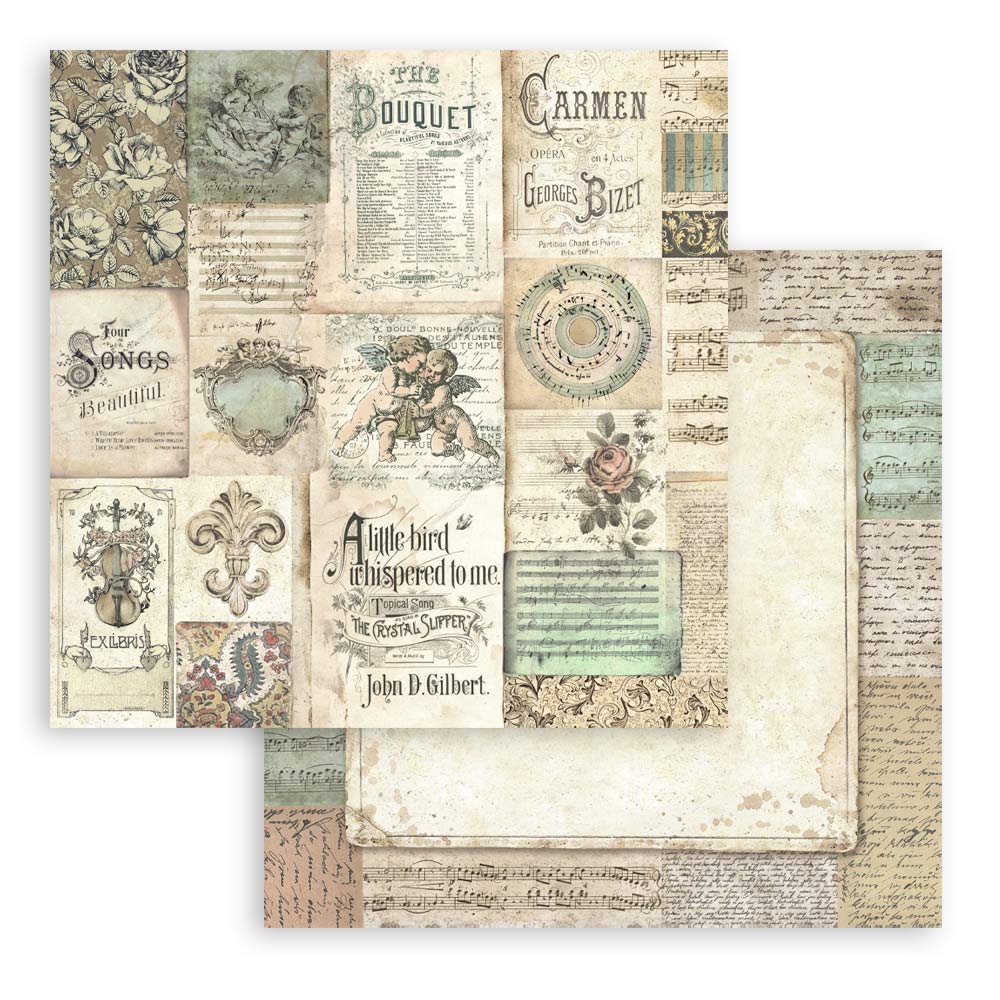 Bloc de Scrapbooking Doble Cara Music Stamperia - Image 6