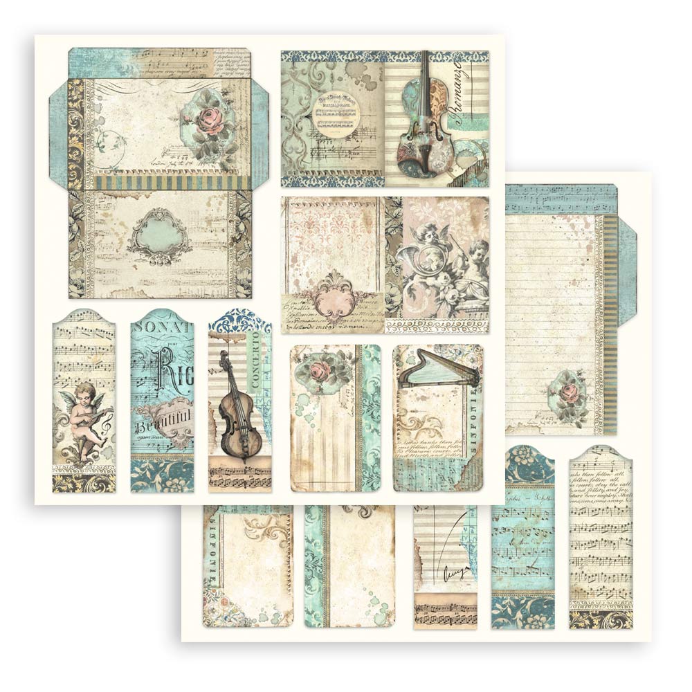 Bloc de Scrapbooking Doble Cara Music Stamperia - Image 7