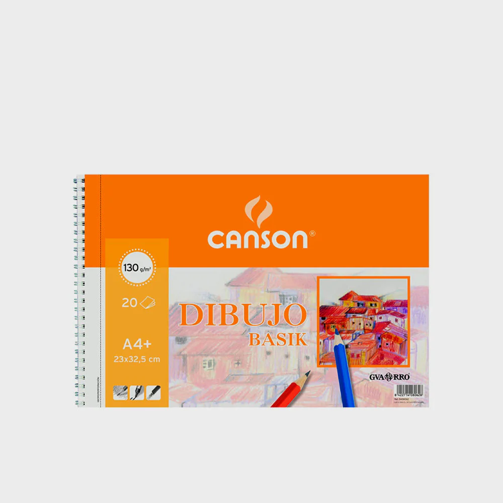 Bloc Dibujo Basik Guarro Espiral 130gr 20h A4+