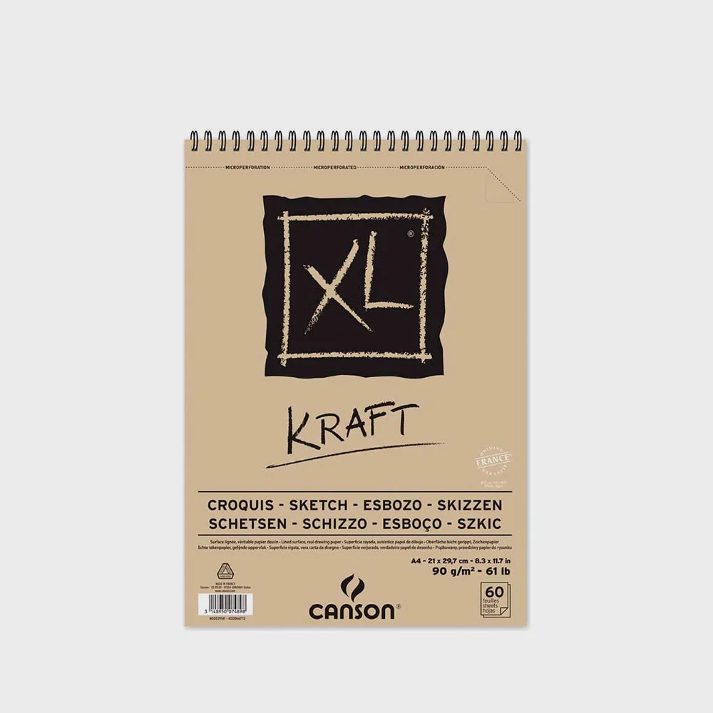 Bloc Dibujo Kraft XL 60h 90gr A4 Canson