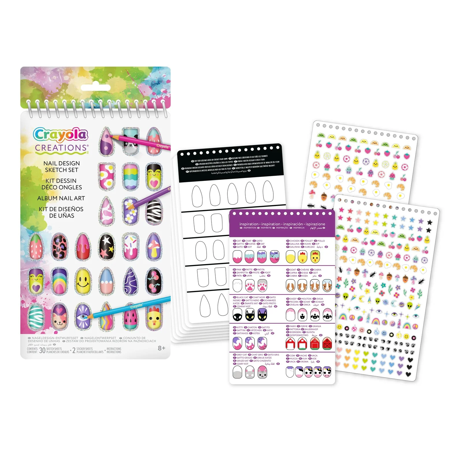 Bloc Diseño de Uñas Crayola Creations