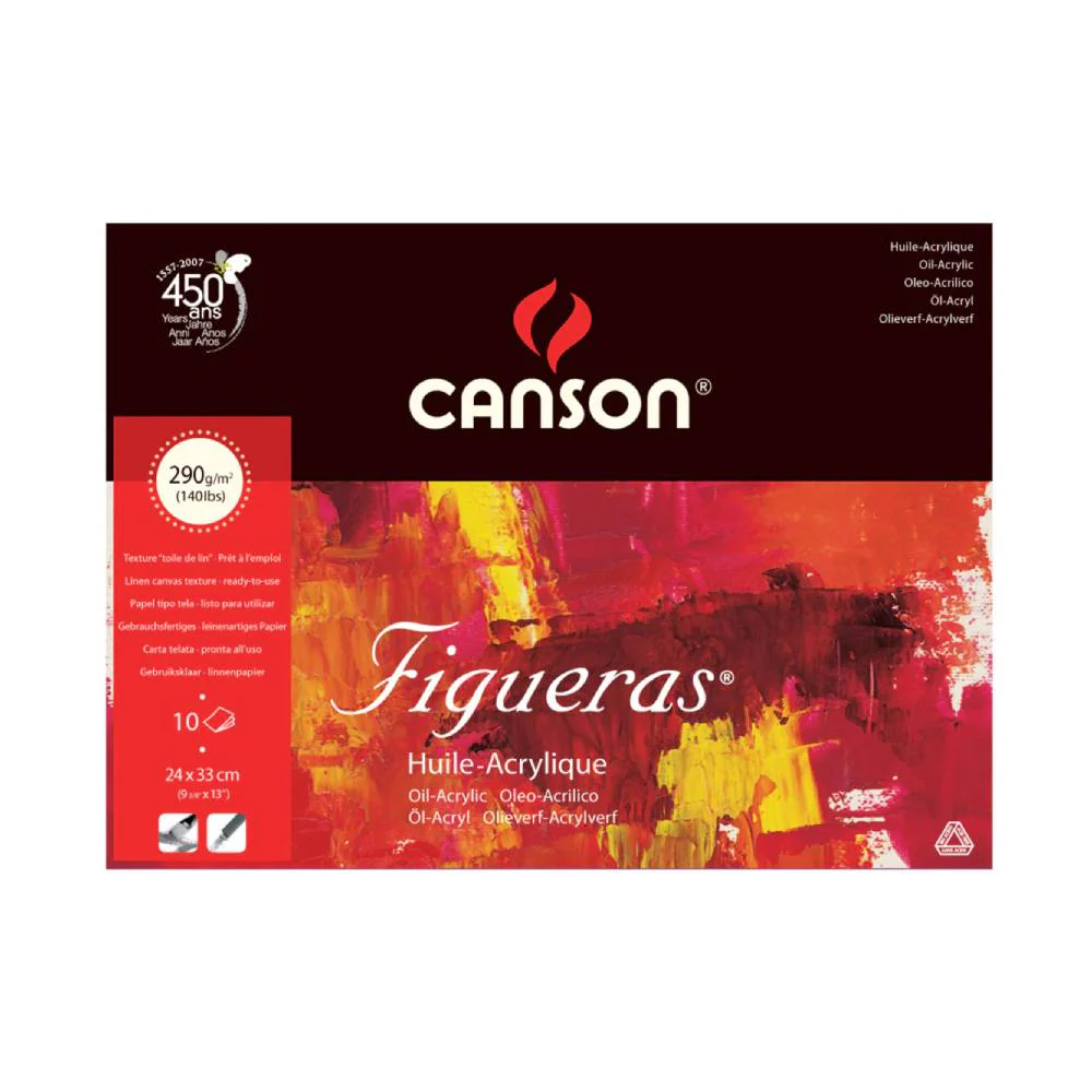 Bloc Figueras Entelado 290gr 24 x 33 Canson
