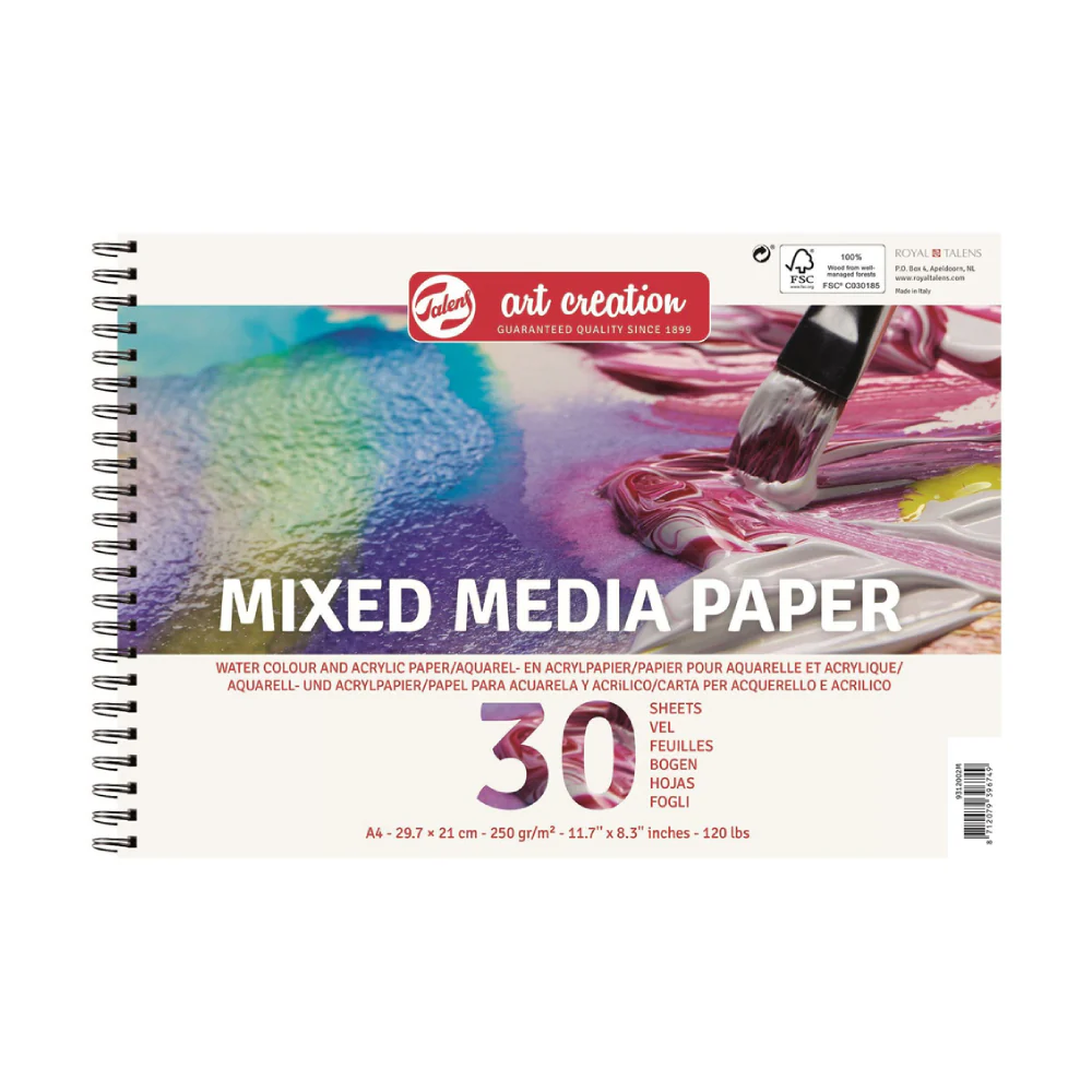 Bloc Mix Media A4 30 Hojas Art Creation