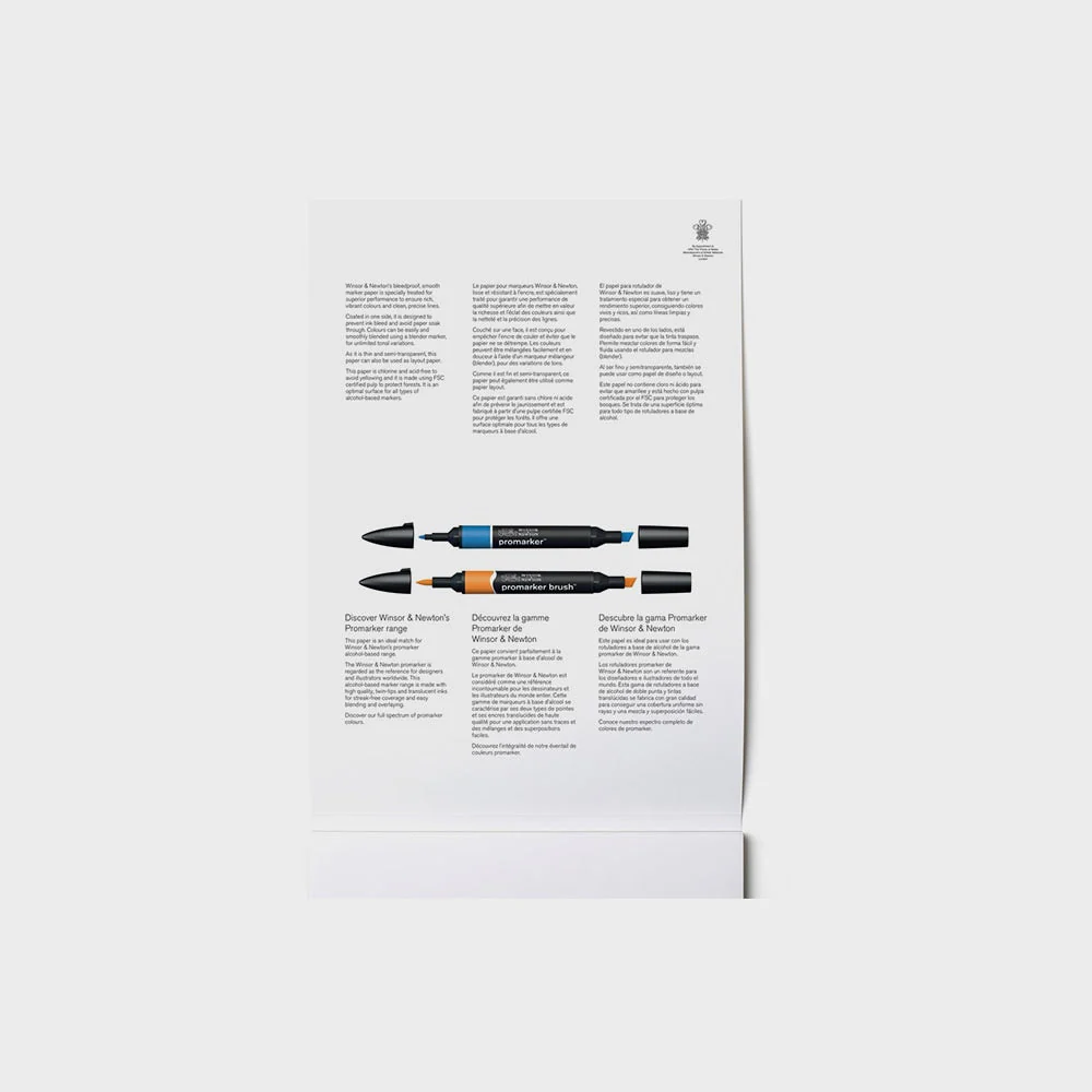 Bloc Papel Bleedproof A4 50hojas 75gr Winsor & Newton - Image 4