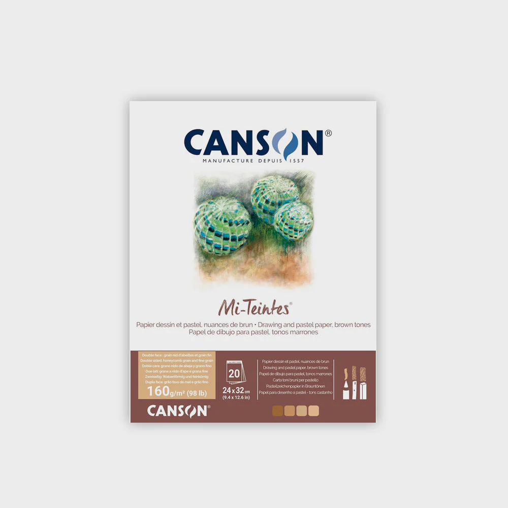 Bloc para Pastel Canson Mi-Teintes Tierras 30h 160gr 24x32cm - Image 8