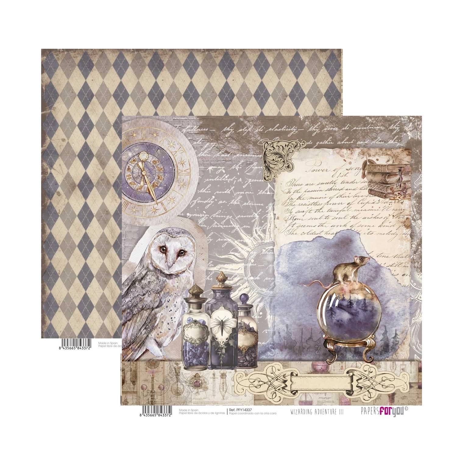 Bloc Scrap 14 Hojas Doble Cara Wizarding Adventure III Papers For You - Image 12