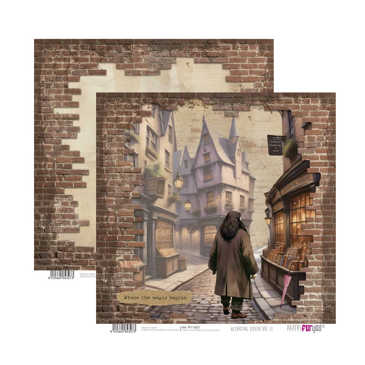 Bloc Scrap 14 Hojas Doble Cara Wizarding Adventure III Papers For You - Image 4