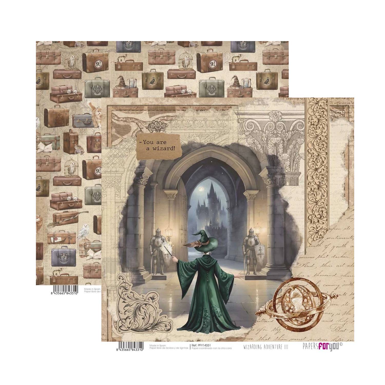 Bloc Scrap 14 Hojas Doble Cara Wizarding Adventure III Papers For You - Image 7