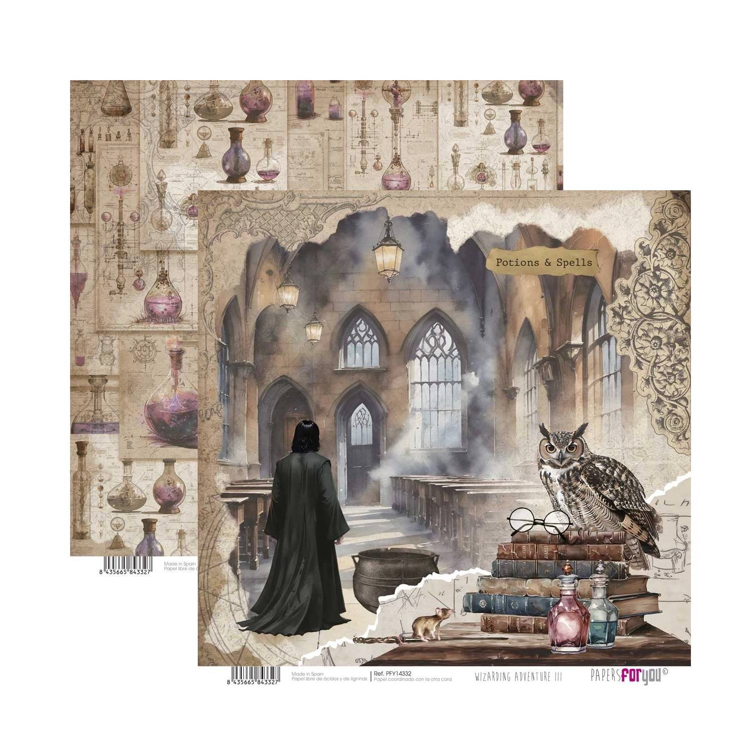 Bloc Scrap 14 Hojas Doble Cara Wizarding Adventure III Papers For You - Image 8