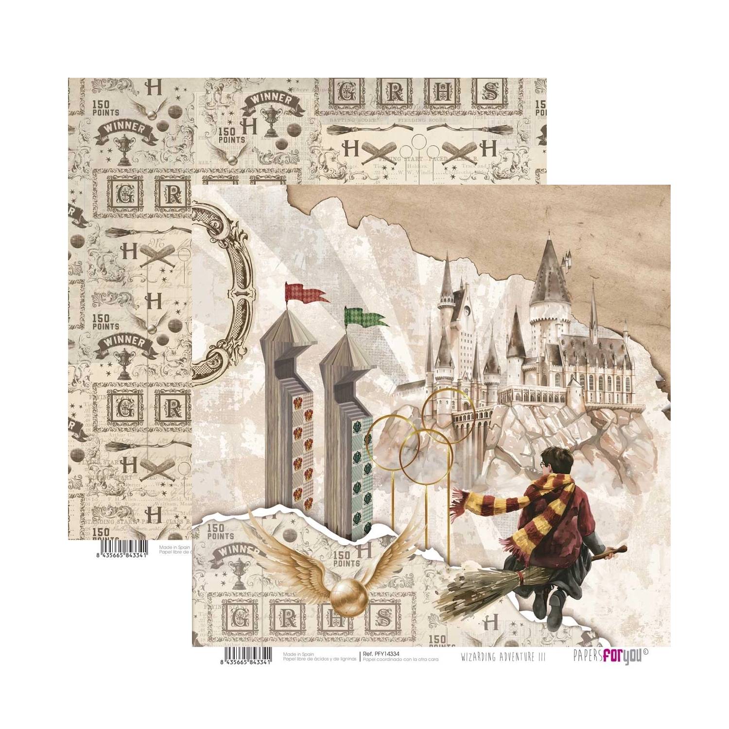 Bloc Scrap 14 Hojas Doble Cara Wizarding Adventure III Papers For You - Image 9