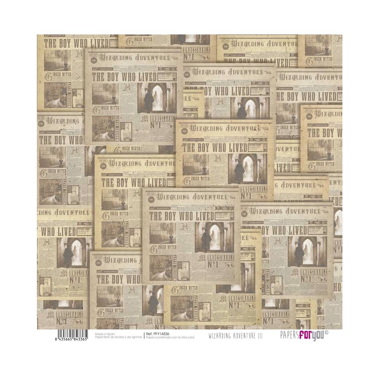 Bloc Scrap 28 Hojas Doble Cara Wizarding Adventure III Papers For You - Image 12