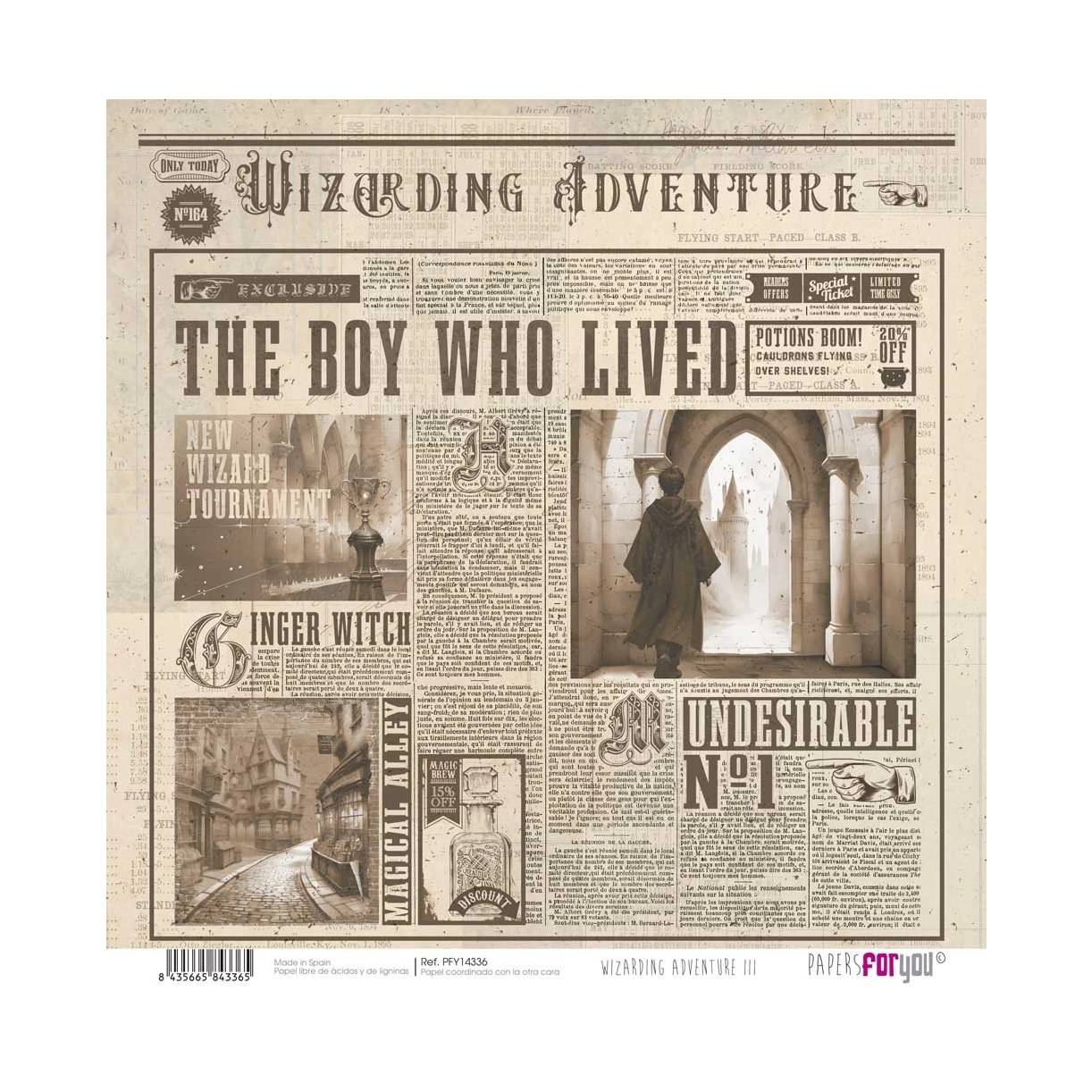 Bloc Scrap 28 Hojas Doble Cara Wizarding Adventure III Papers For You - Image 13