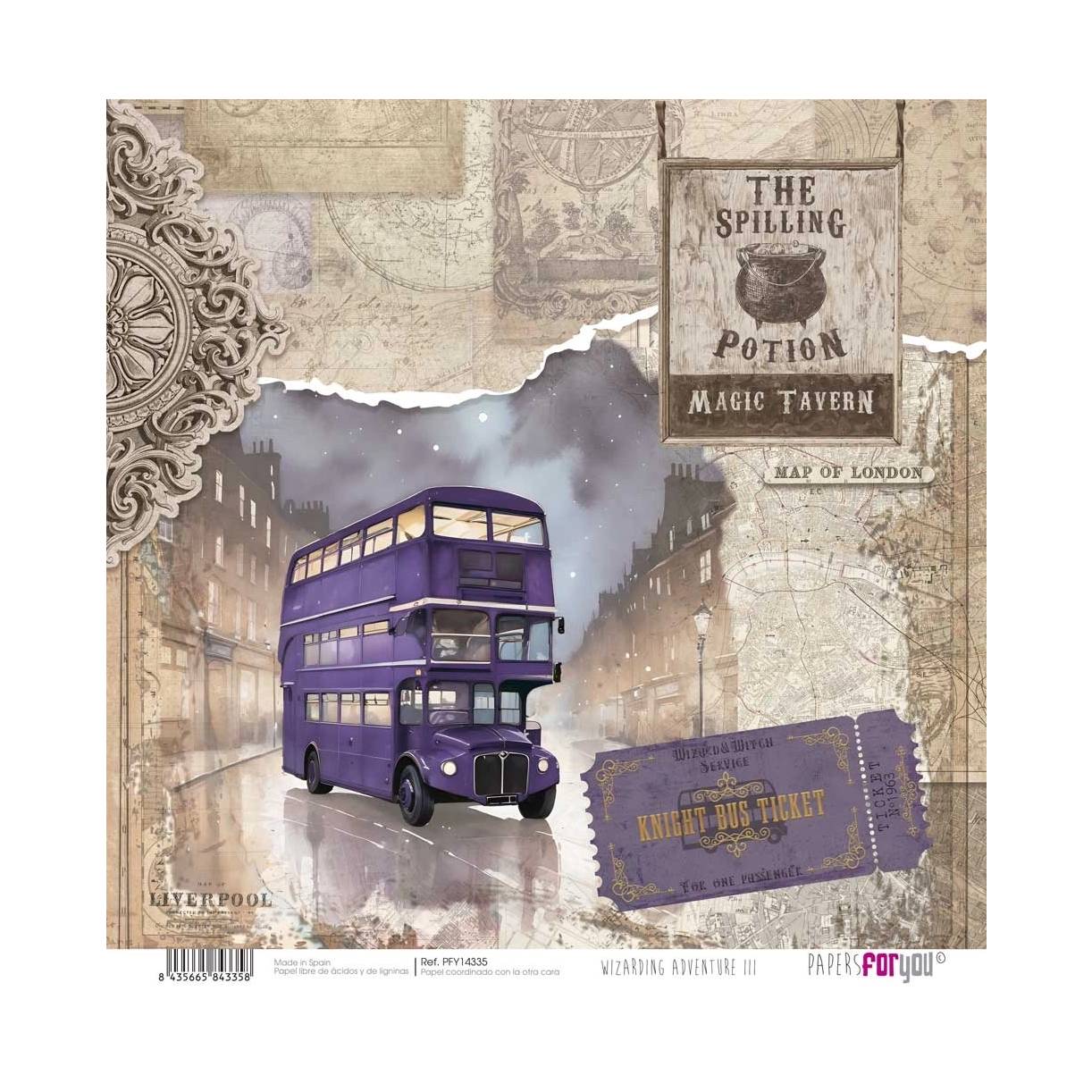 Bloc Scrap 28 Hojas Doble Cara Wizarding Adventure III Papers For You - Image 15