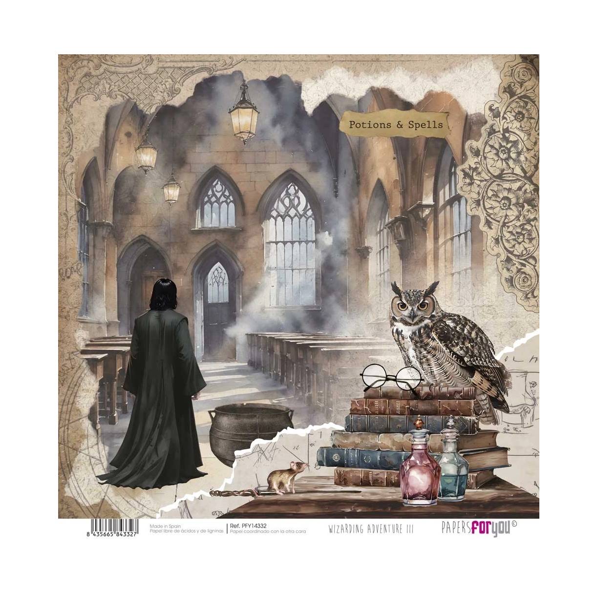 Bloc Scrap 28 Hojas Doble Cara Wizarding Adventure III Papers For You - Image 21
