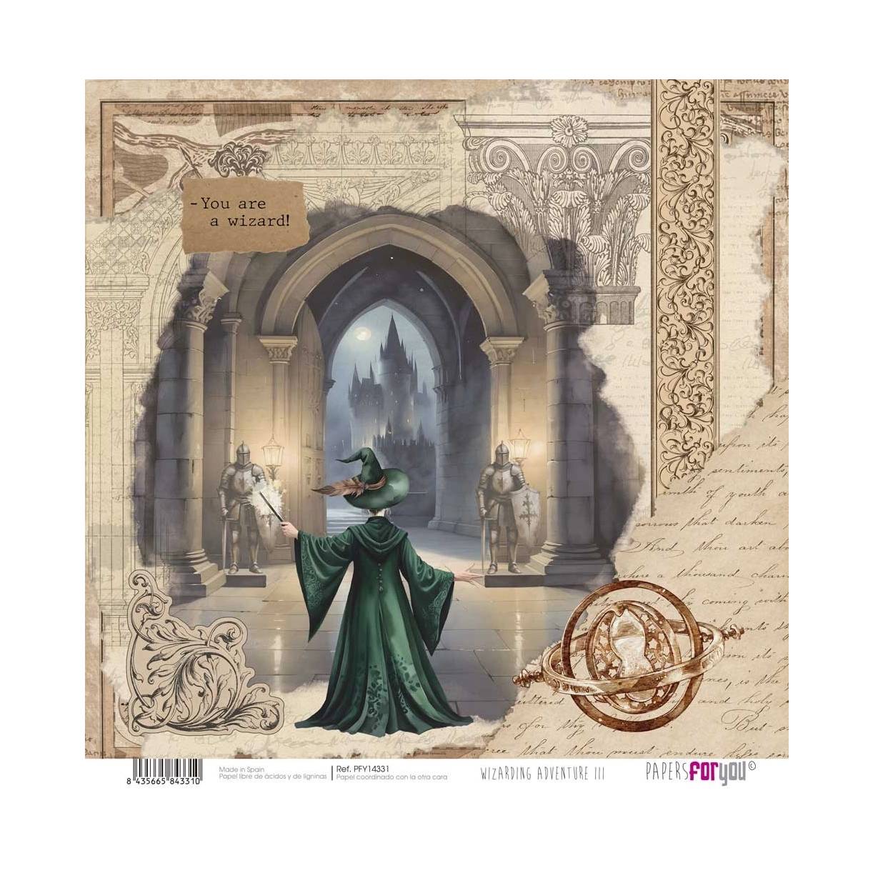 Bloc Scrap 28 Hojas Doble Cara Wizarding Adventure III Papers For You - Image 23