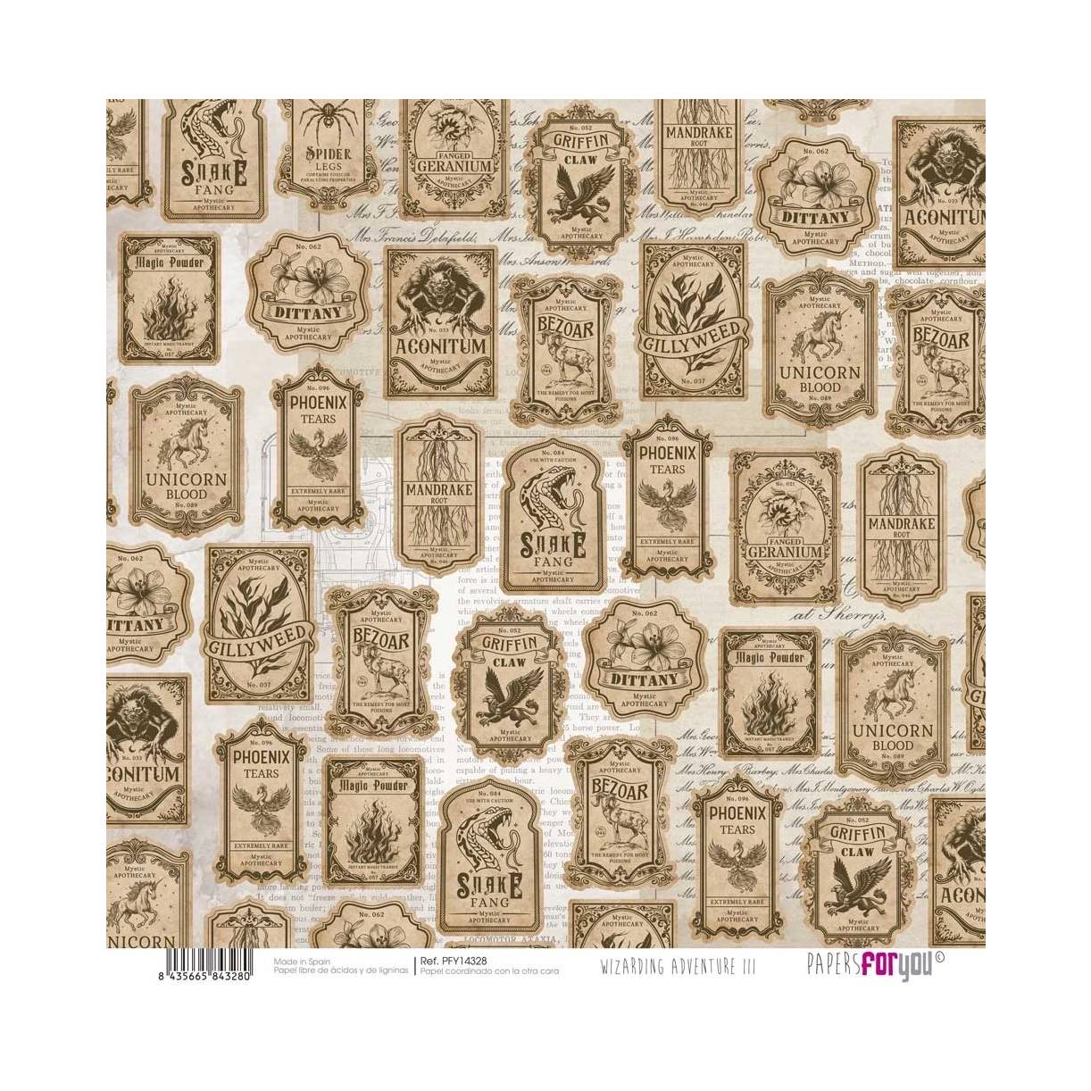 Bloc Scrap 28 Hojas Doble Cara Wizarding Adventure III Papers For You - Image 26