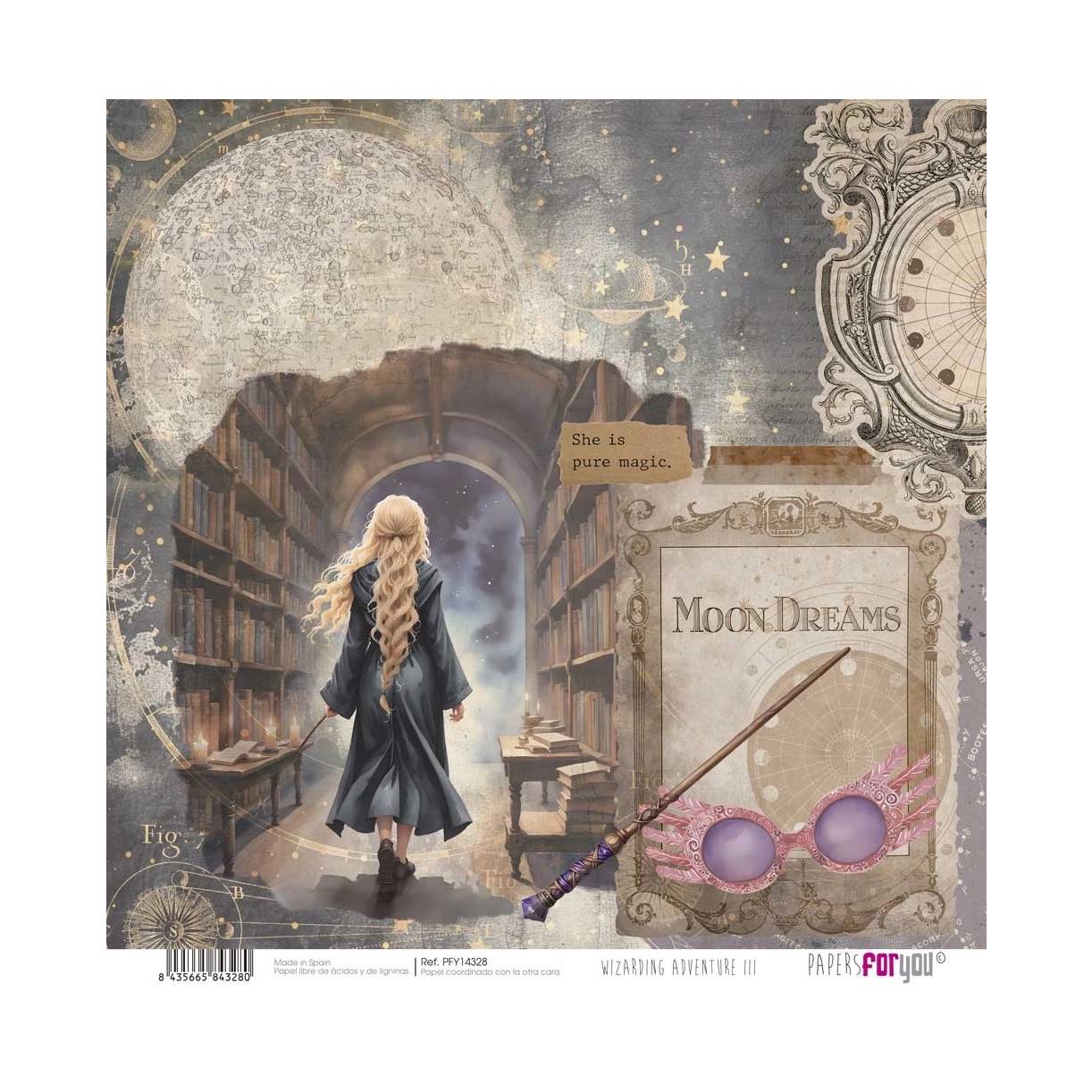 Bloc Scrap 28 Hojas Doble Cara Wizarding Adventure III Papers For You - Image 27