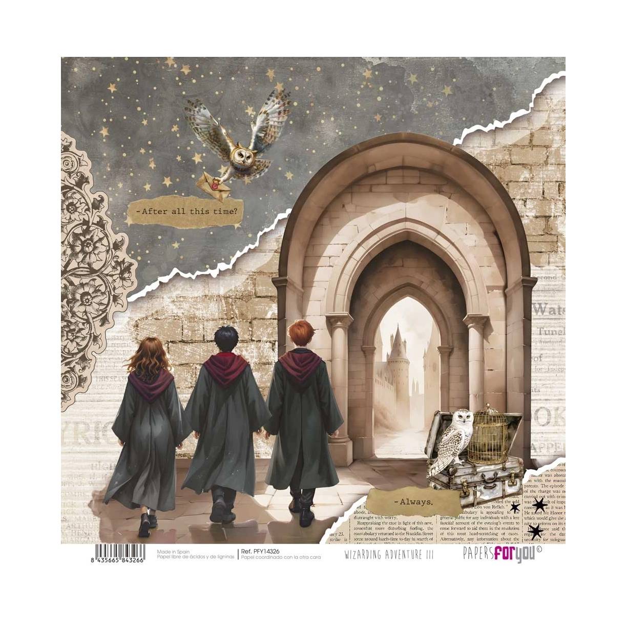 Bloc Scrap 28 Hojas Doble Cara Wizarding Adventure III Papers For You - Image 3