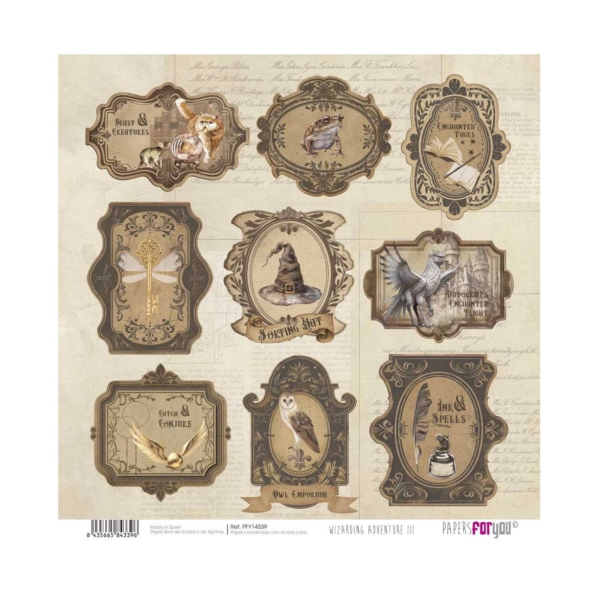 Bloc Scrap 28 Hojas Doble Cara Wizarding Adventure III Papers For You - Image 7