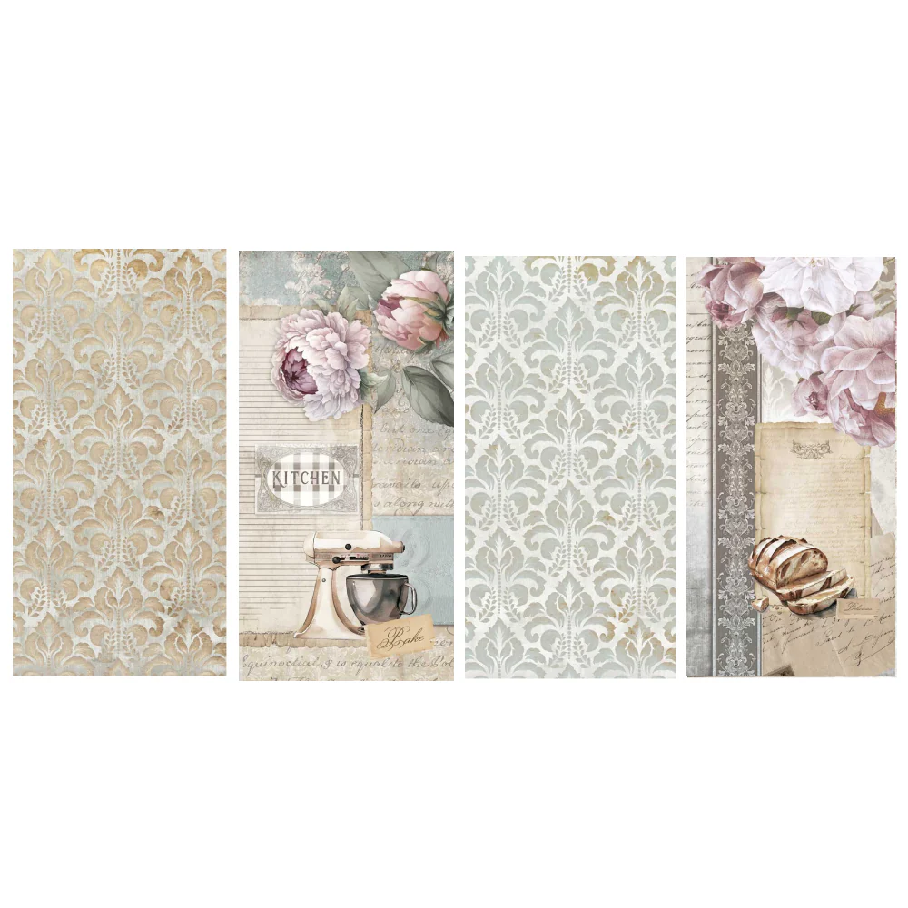 Bloc Scrapbooking 10 Hojas 15x30 Home&Deco 'Bath and Kitchen' PapersForYou - Image 4