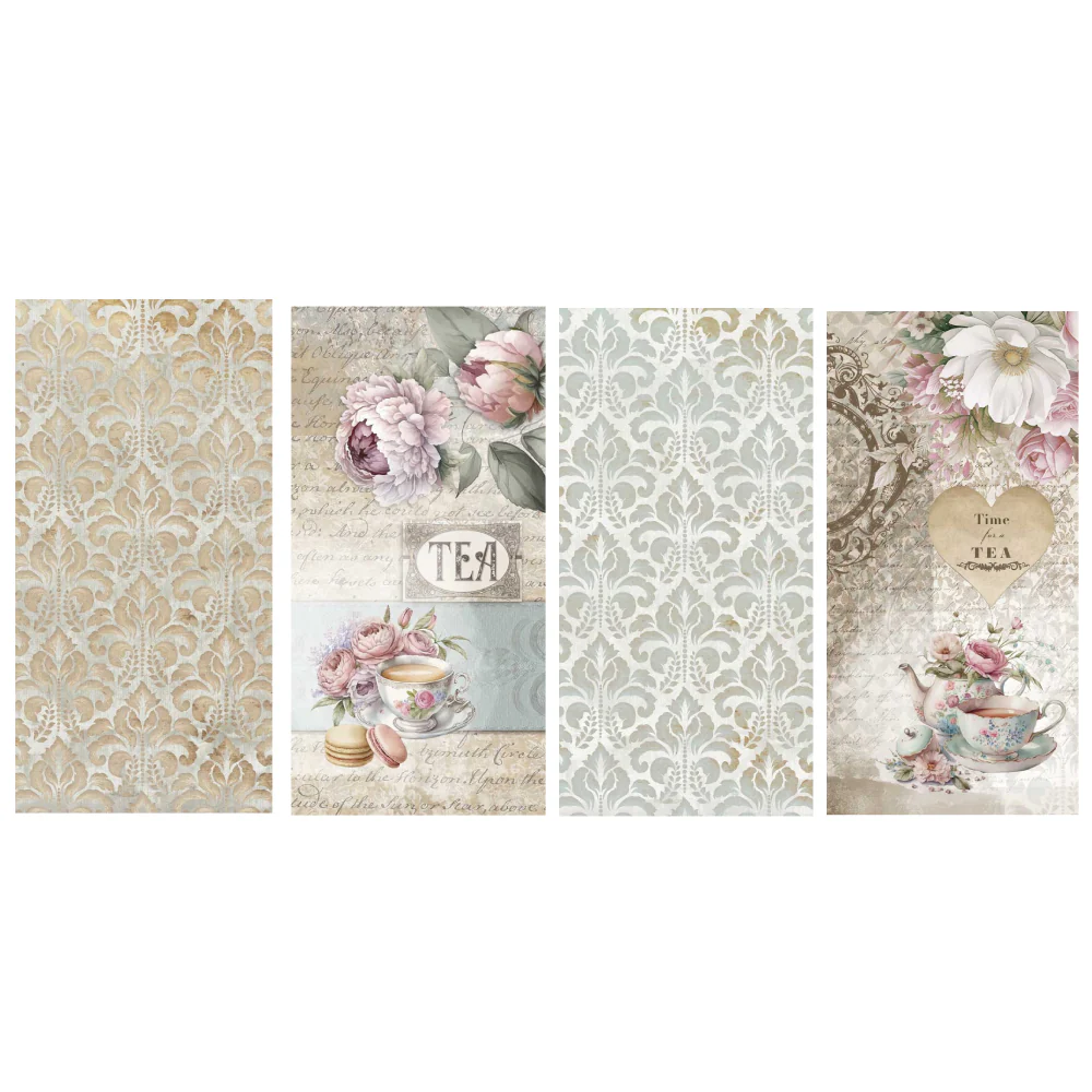 Bloc Scrapbooking 10 Hojas 15x30 Home&Deco 'Coffee and Tea' PapersForYou - Image 4