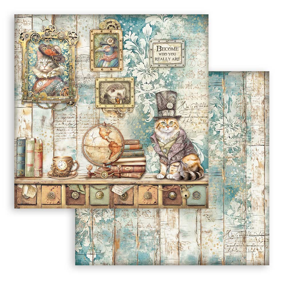 Bloc Scrapbooking 10 Hojas Alterego Stamperia - Image 5
