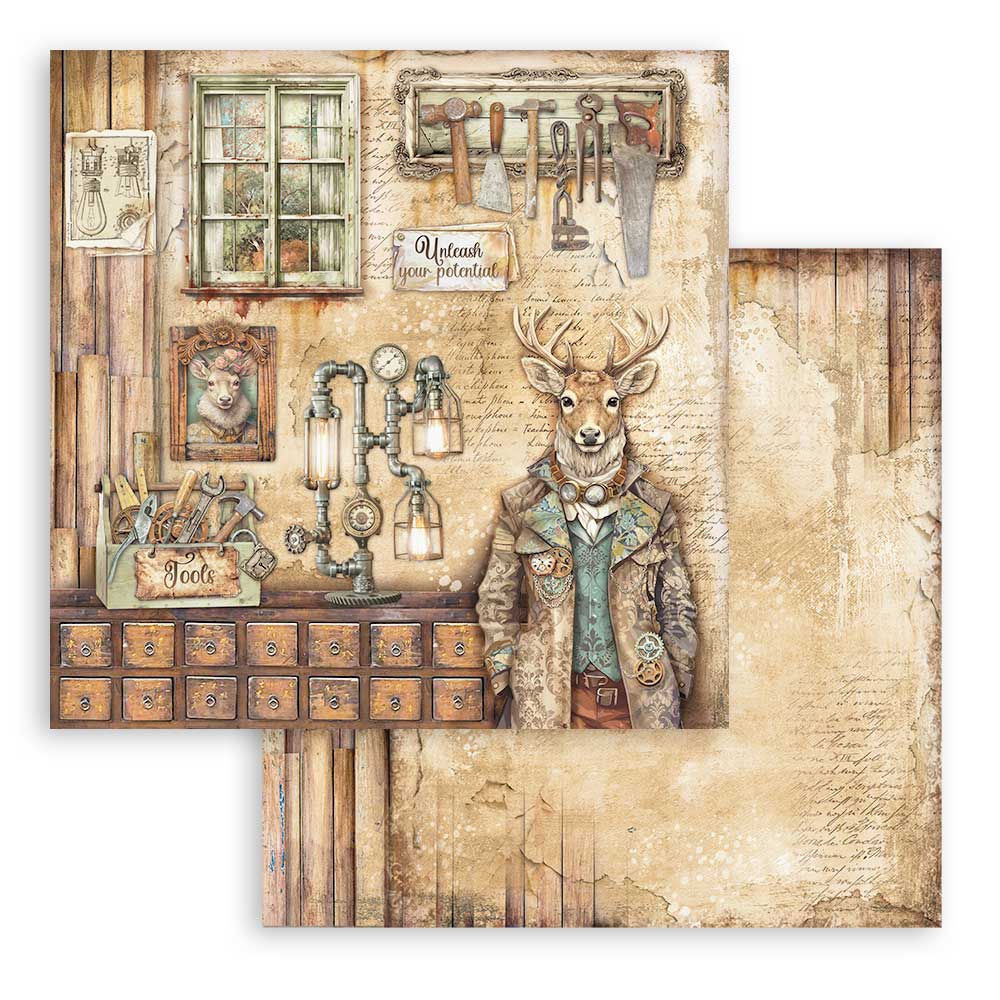 Bloc Scrapbooking 10 Hojas Alterego Stamperia - Image 8