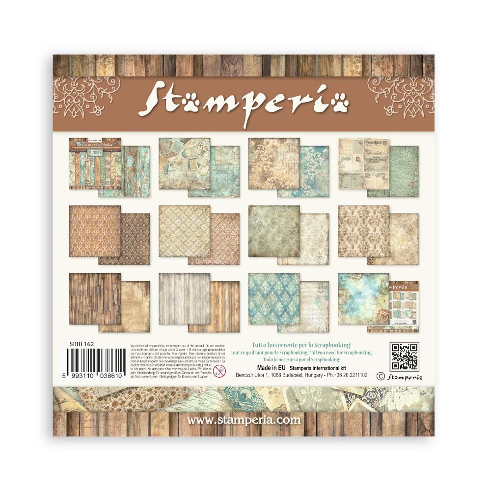 Bloc Scrapbooking 10 Hojas Backrounds Alterego Stamperia - Image 14