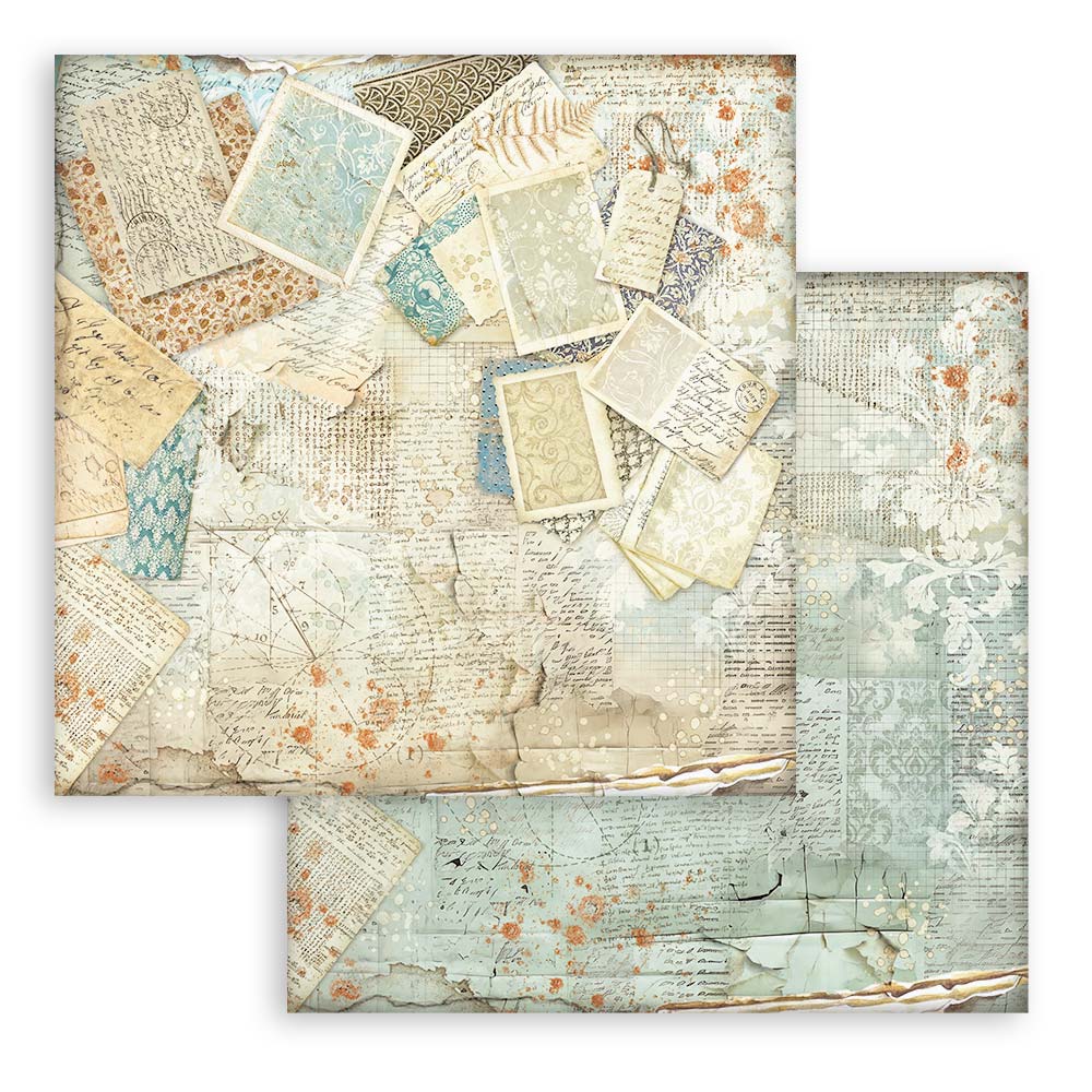 Bloc Scrapbooking 10 Hojas Backrounds Alterego Stamperia - Image 3