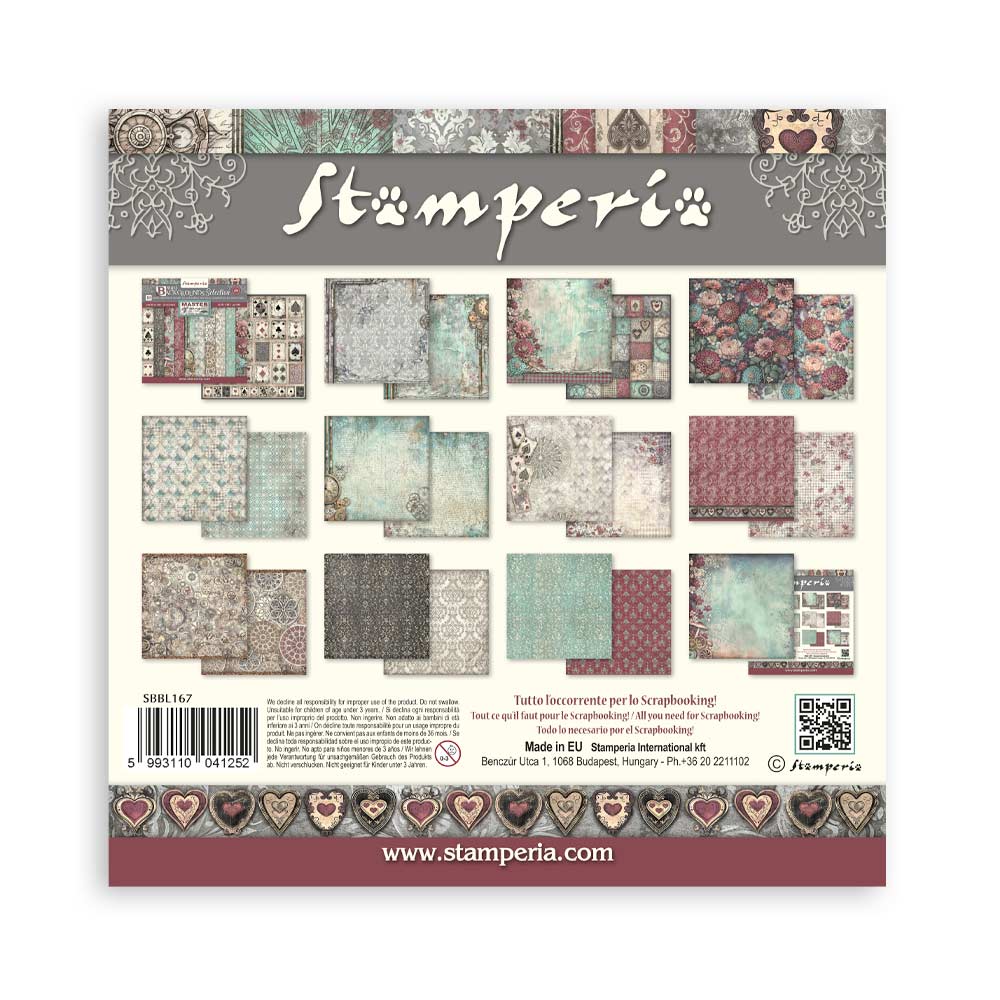 Bloc Scrapbooking 10 Hojas Backrounds Master of Magic Stamperia - Image 14
